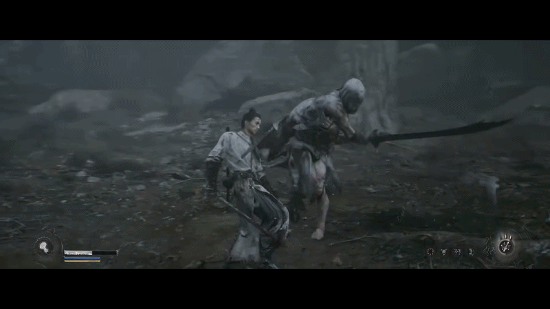 The White Glint parry spark in Black Myth Zhong Kui