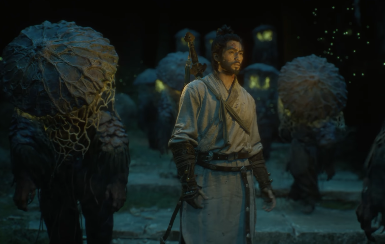 Zhong Kui Walking Among Ghost Village Citizens and Merchants