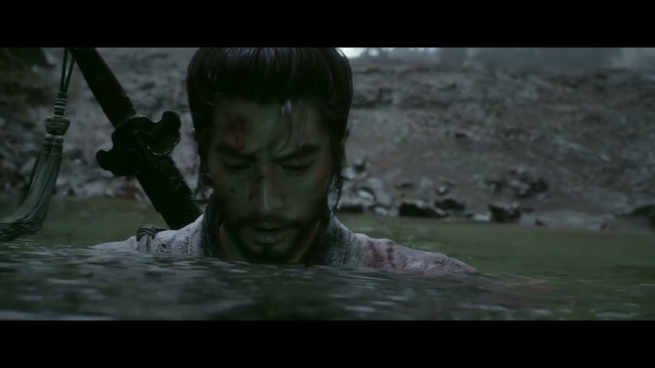 Zhong Kui Diving Underwater with Seven Star Sword in Hand
