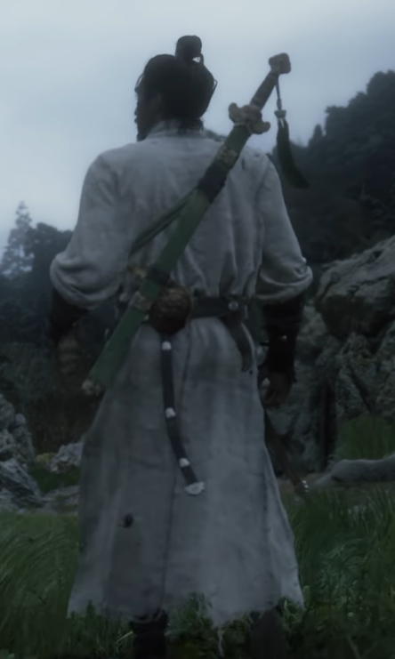 zhong kui with sword on his back | Black Myth: Zhong Kui